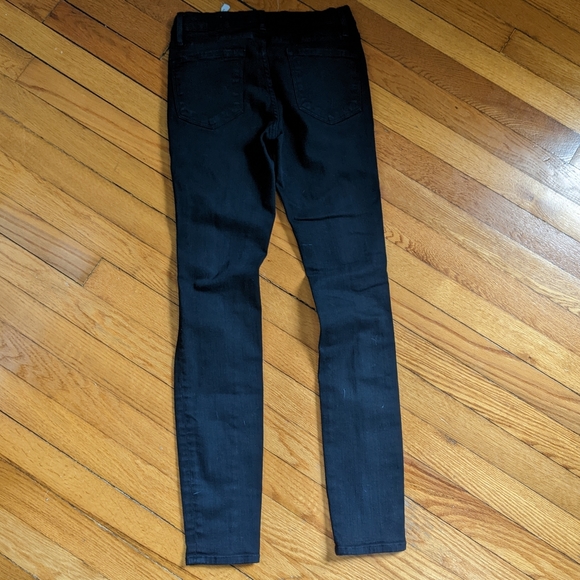 Frame black Le Skinny distressed super skinny stretch jeans size 25 - Picture 5 of 15